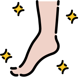 足ストレス軽減